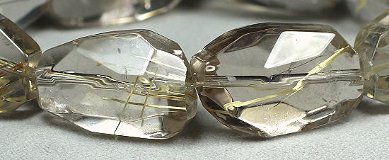 ゴールドルチルクォーツラフカットブレスレット-slide-5