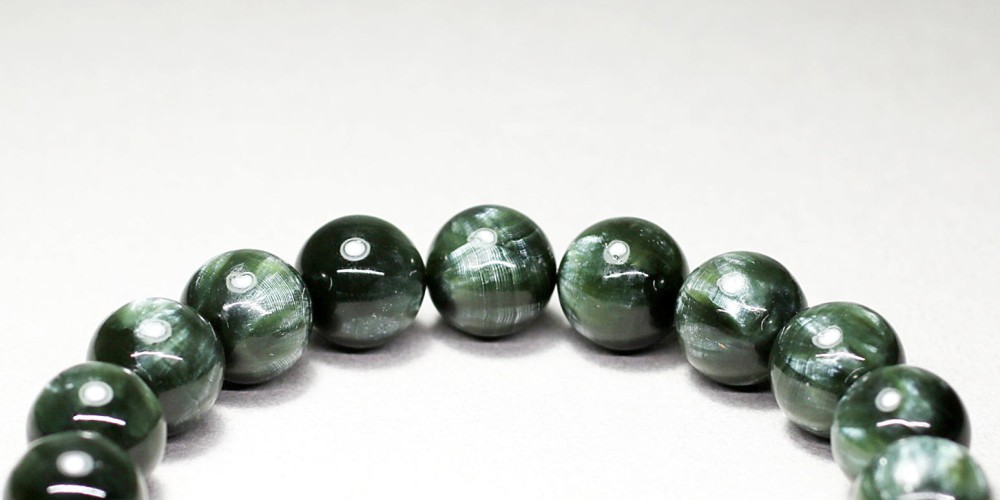 セラフィナイト Seraphinite ブレスレット クリノクロア 12mm