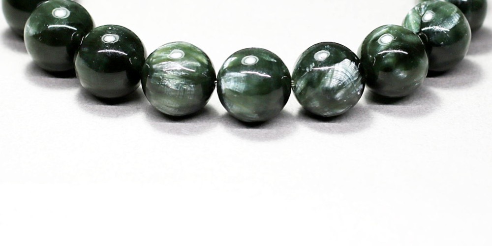 セラフィナイト Seraphinite ブレスレット クリノクロア 12mm