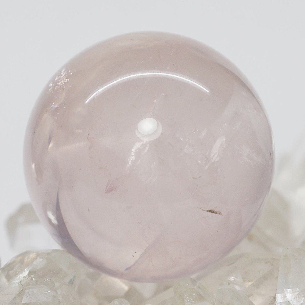 マダガスカル産]スターローズクォーツ丸玉/スフィア（直径34.5mm