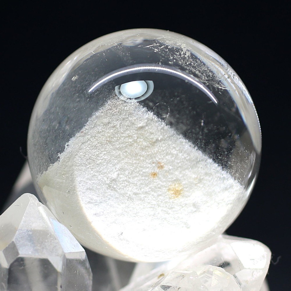 [ブラジル産]ホワイトファントム水晶丸玉/スフィア（直径28.05mm）